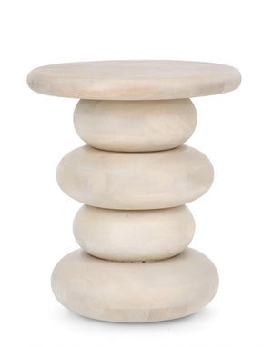 Tavolino Legno Marrone Moderno da Interno 40 cm - ELIJAH