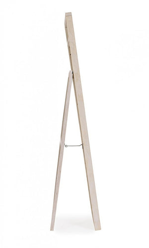 Specchio da Terra Legno Naturale Trasparente Rustico - LENA