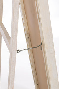 Specchio da Terra Legno Naturale Trasparente Rustico - LENA