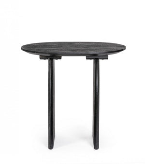 Tavolino Legno Nero Moderno da Interni 60x45 cm - MAXIM