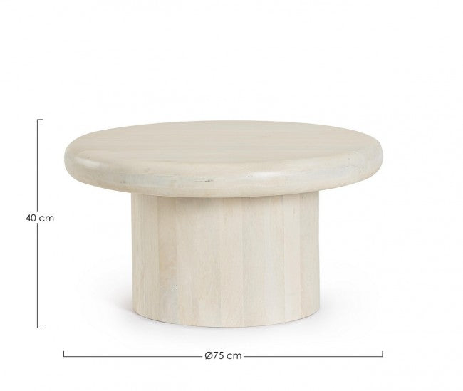 Tavolino Legno Marrone Moderno da Interno 75 cm - CELESTIAL