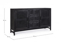 Credenza Legno Nero Industriale da Interno - STANLEY
