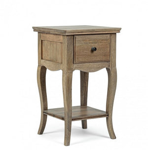 Comodino Legno Marrone Rustico da Interno - DOMINIQUE