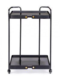 Carrello Vetro Nero Industriale da Interno - DAMON