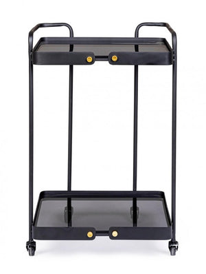 Carrello Vetro Nero Industriale da Interno - DAMON
