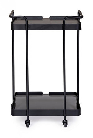 Carrello Vetro Nero Industriale da Interno - DAMON