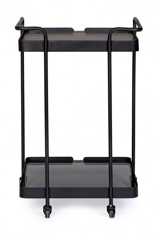 Carrello Vetro Nero Industriale da Interno - DAMON
