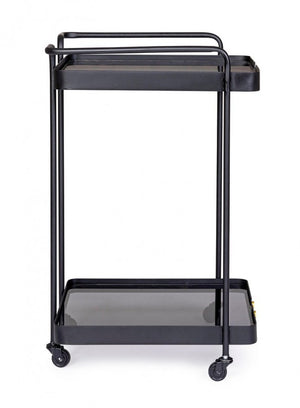 Carrello Vetro Nero Industriale da Interno - DAMON
