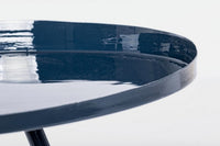 Tavolino Acciaio Blu Moderno da Interno 46.5 cm - KALEB