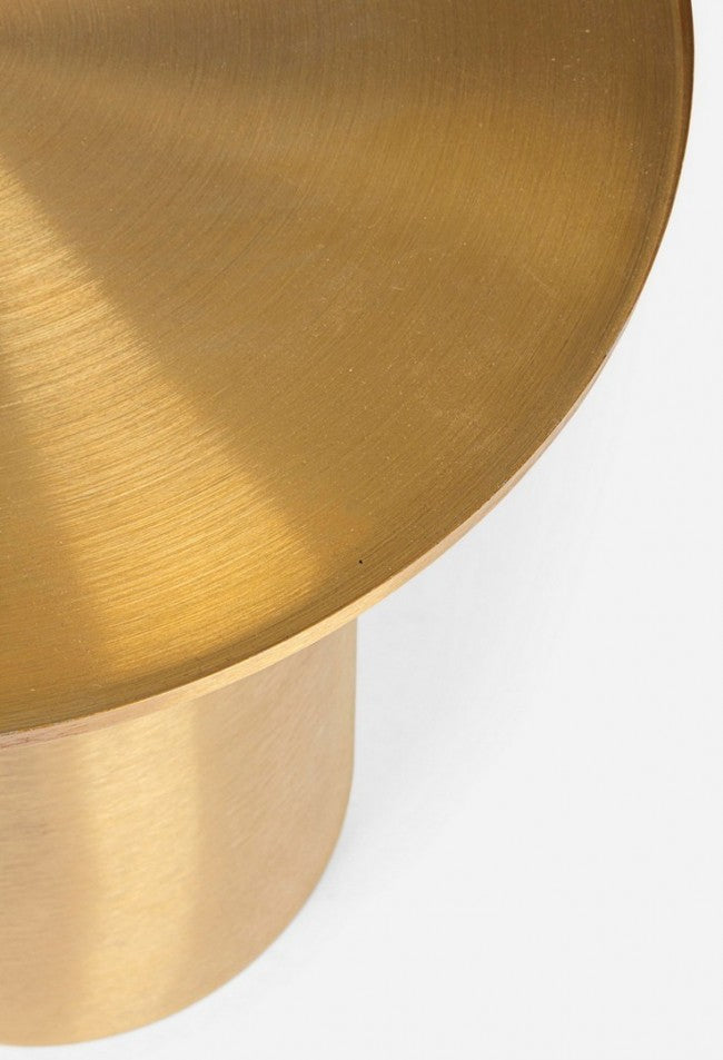 Tavolino Acciaio Oro Moderno da Interno 51 cm - HISPER