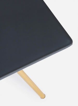 Tavolino in Vetro Grigio Moderno da Interno 40x40 - KALEB