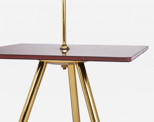 Tavolino Vetro Marrone Moderno da Interno 35x35 cm - KALEB