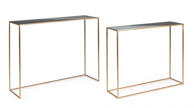 Consolle Metallo Nero Moderno da Interno - KALEB