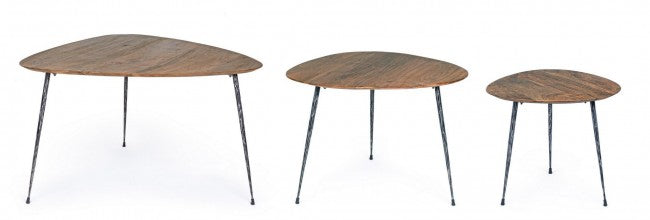 Tavolini Legno Marrone Moderni da Interno - EMBER