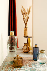 Tavolino in Vetro Oro Moderno da Interno 45 cm - CONSTELLATION