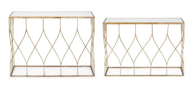 Consolle Vetro Bianco Moderno da Interno - KENNETH