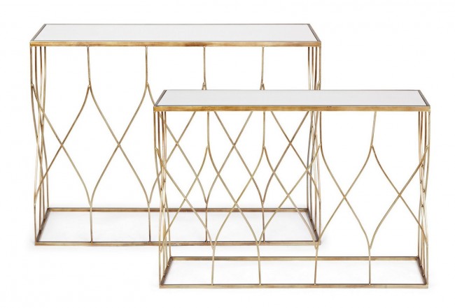 Consolle Vetro Bianco Moderno da Interno - KENNETH