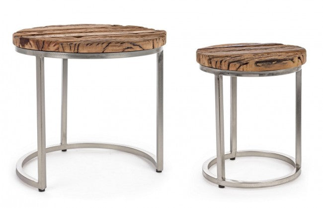 Tavolini Legno Marrone Industriale da Interno - ELLIOTT