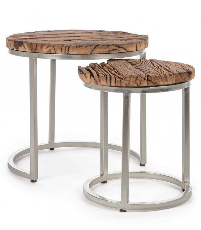 Tavolini Legno Marrone Industriale da Interno - ELLIOTT