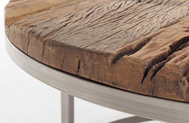 Tavolini Bassi Legno Marrone Industriale da Interno - ELLIOTT