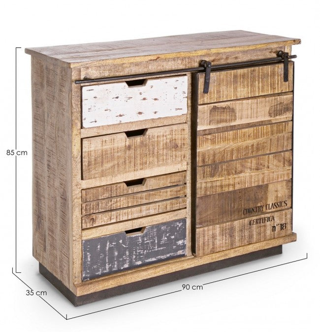 Credenza Legno Marrone Rustico da Interno - THEODORE