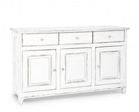 Credenza Legno Bianco Rustico da Interno - CORINNE