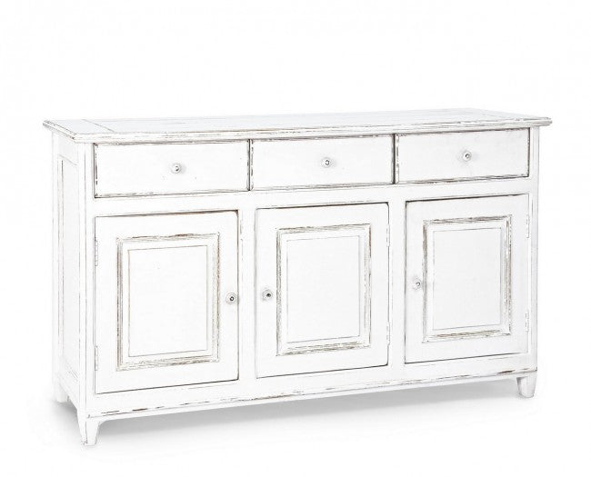 Credenza Legno Bianco Rustico da Interno - CORINNE