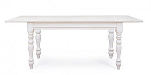 Tavolo Allungabile Legno Bianco Rustico da Interni 240x90 - CORINNE