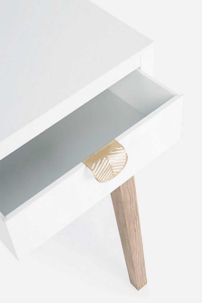 Consolle Legno Bianco Moderna da Interno - FLORA