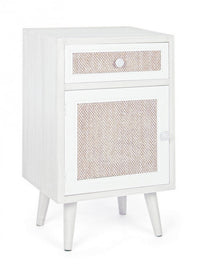 Mobiletto Legno Bianco Boho da Interno - MONIQUE