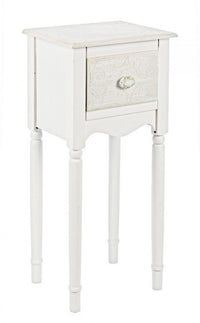 Set 2 Porta Lampada Legno Bianco Rustico da Interno - CLARA