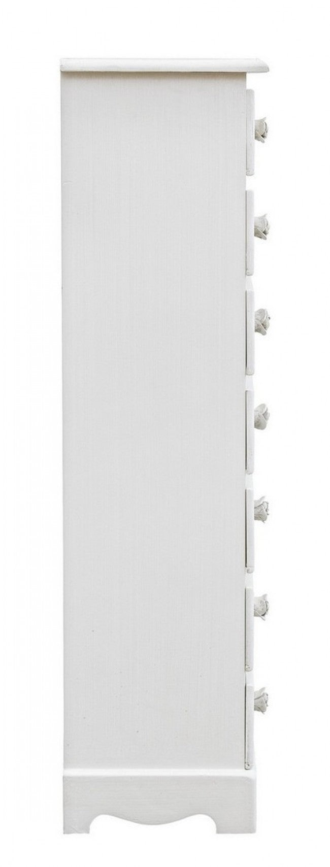 Cassettiera 7 Cassetti Legno Bianco Stile Classico da Interno - BLAINE