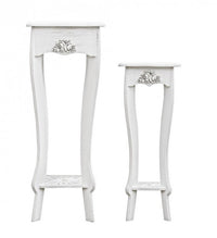 Porta Lampada Legno Bianco Rustico da Interno - BLAINE