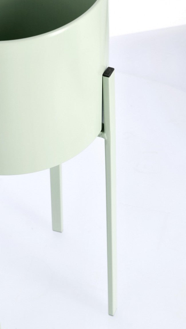 Porta Fiore Acciaio Verde Moderno da Interno - KEISUKE