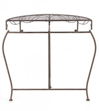 Set 2 Consolle Acciaio Marrone Stile Industriale da Interno - EMMA