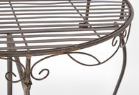 Set 2 Consolle Acciaio Marrone Stile Industriale da Interno - EMMA