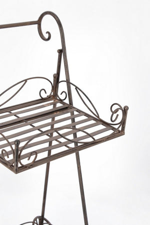 Set 4 Porta Piante in Acciaio Marrone Rustico da Interno - EMMA