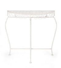 Set 2 Consolle Acciaio Bianco Rustico da Interno - IRENE