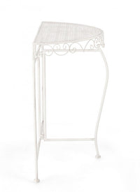 Set 2 Consolle Acciaio Bianco Rustico da Interno - IRENE