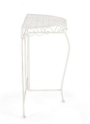 Set 2 Consolle Acciaio Bianco Rustico da Interno - IRENE