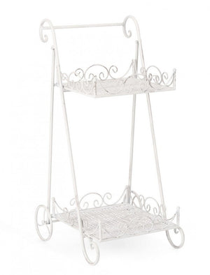 Set 4 Porta Fiori Acciaio Bianco Stile Rustico da Interno - IRENE