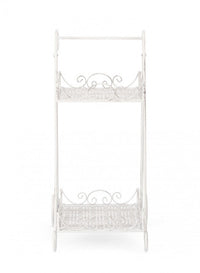 Set 4 Porta Fiori Acciaio Bianco Stile Rustico da Interno - IRENE