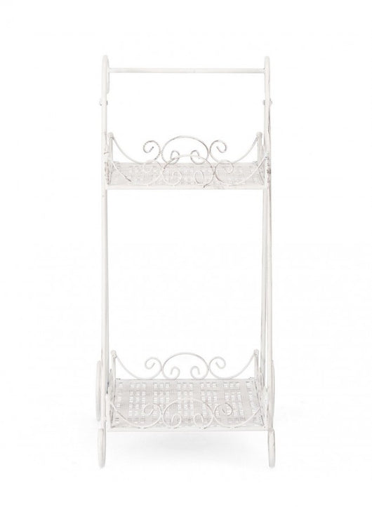 Set 4 Porta Fiori Acciaio Bianco Stile Rustico da Interno - IRENE