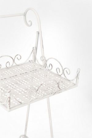 Set 4 Porta Fiori Acciaio Bianco Stile Rustico da Interno - IRENE