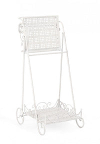 Set 4 Porta Fiori Acciaio Bianco Stile Rustico da Interno - IRENE