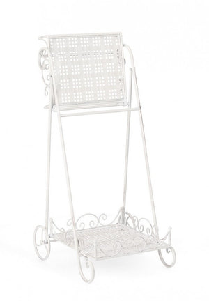 Set 4 Porta Fiori Acciaio Bianco Stile Rustico da Interno - IRENE