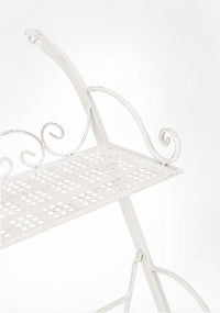 Set 4 Porta Fiori 3 Piani Acciaio Bianco Rustico da Interno - IRENE