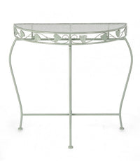 Set 2 Consolle in Acciaio Verde Rustico da Interno - GIANNA