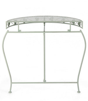 Set 2 Consolle in Acciaio Verde Rustico da Interno - GIANNA