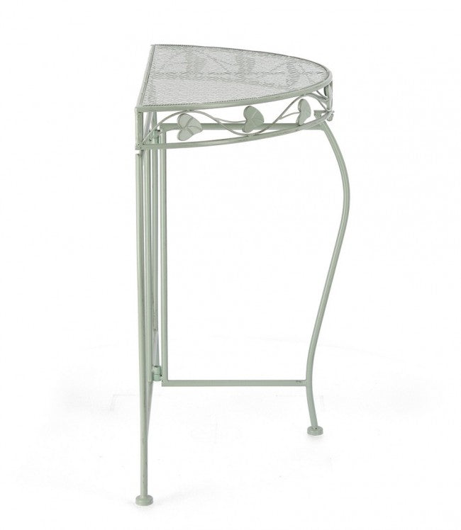 Set 2 Consolle in Acciaio Verde Rustico da Interno - GIANNA